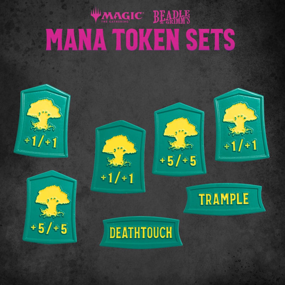 Magic the Gathering Green Mana Dice and Token Pack
