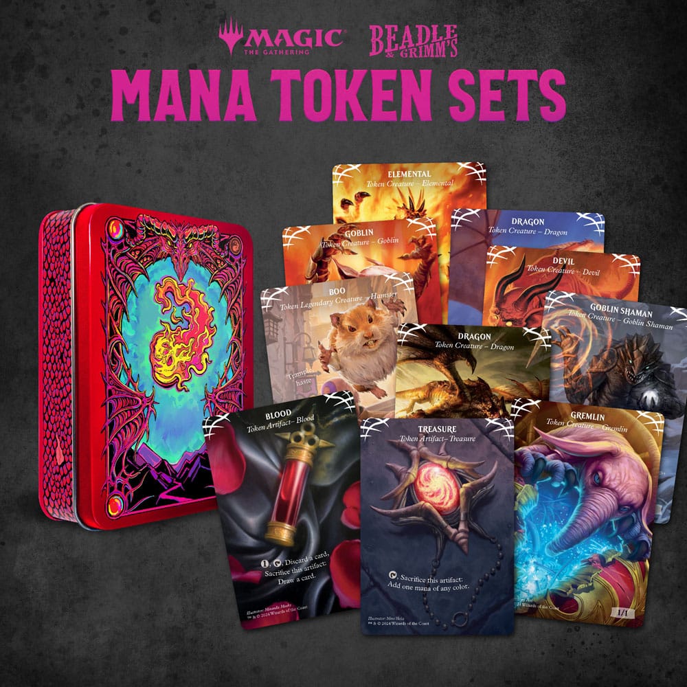 Magic the Gathering Red Mana Dice and Token Pack