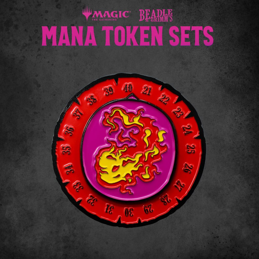 Magic the Gathering Red Mana Dice and Token Pack