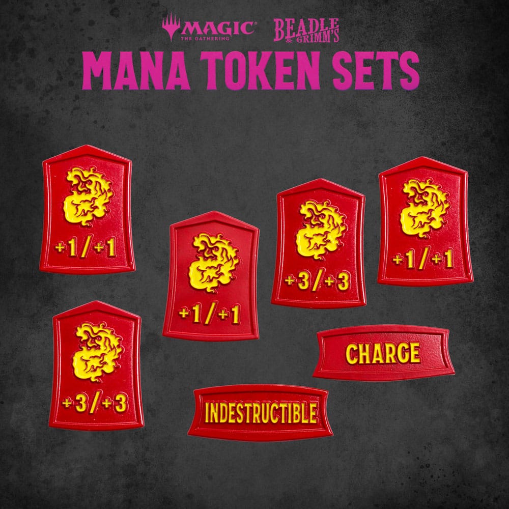 Magic the Gathering Red Mana Dice and Token Pack