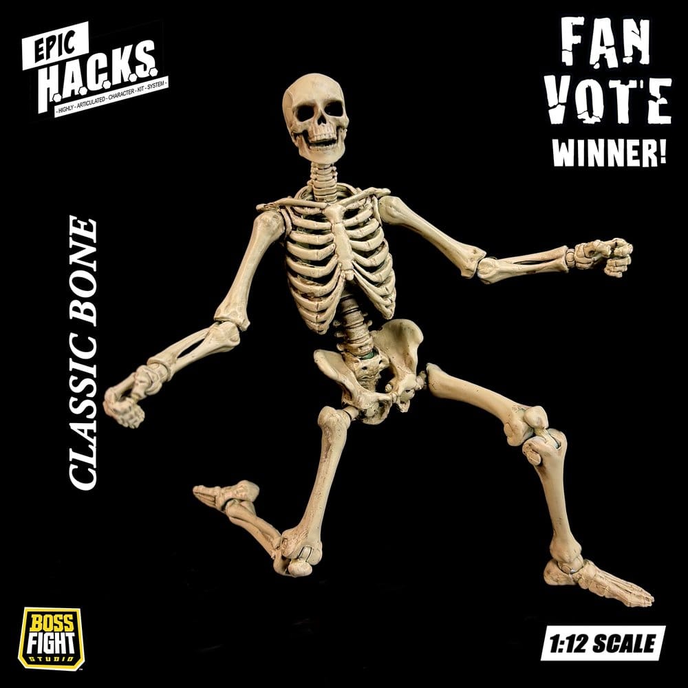 Epic H.A.C.K.S. Action Figure 1/12 Skeleton Blank Classic Bone