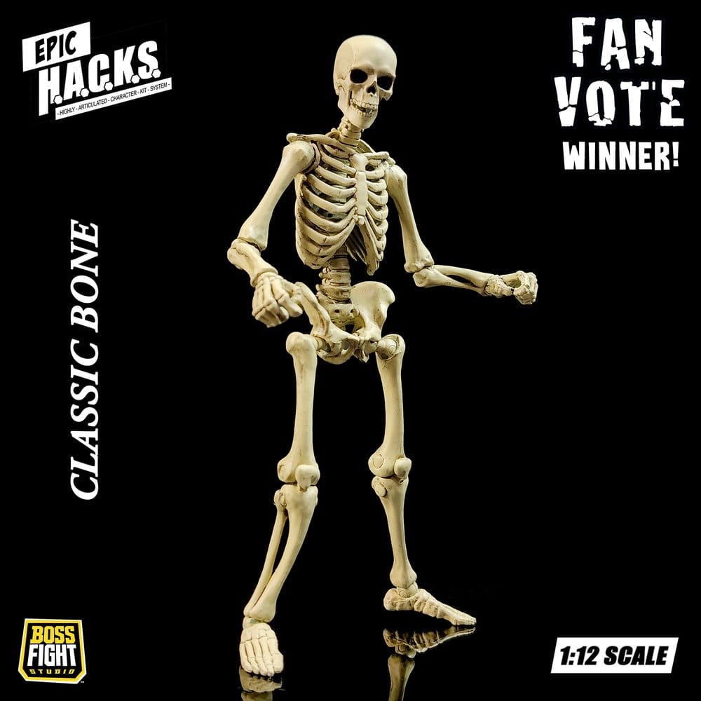 Epic H.A.C.K.S. Action Figure 1/12 Skeleton Blank Classic Bone