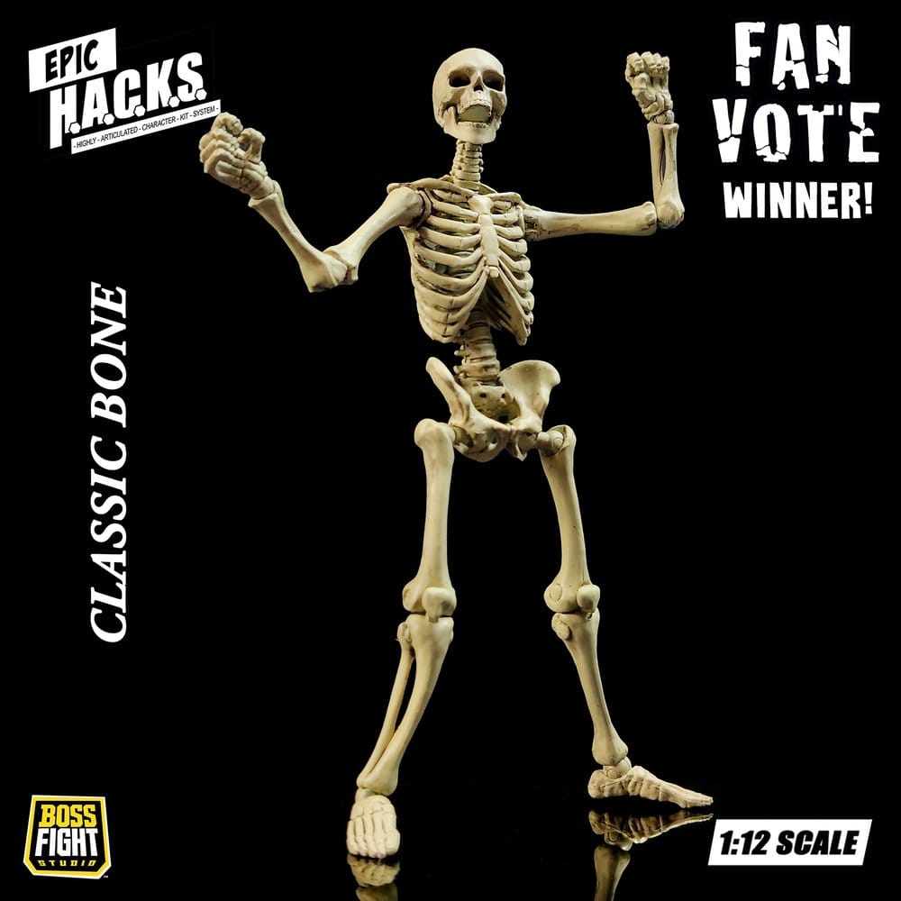 Epic H.A.C.K.S. Action Figure 1/12 Skeleton Blank Classic Bone