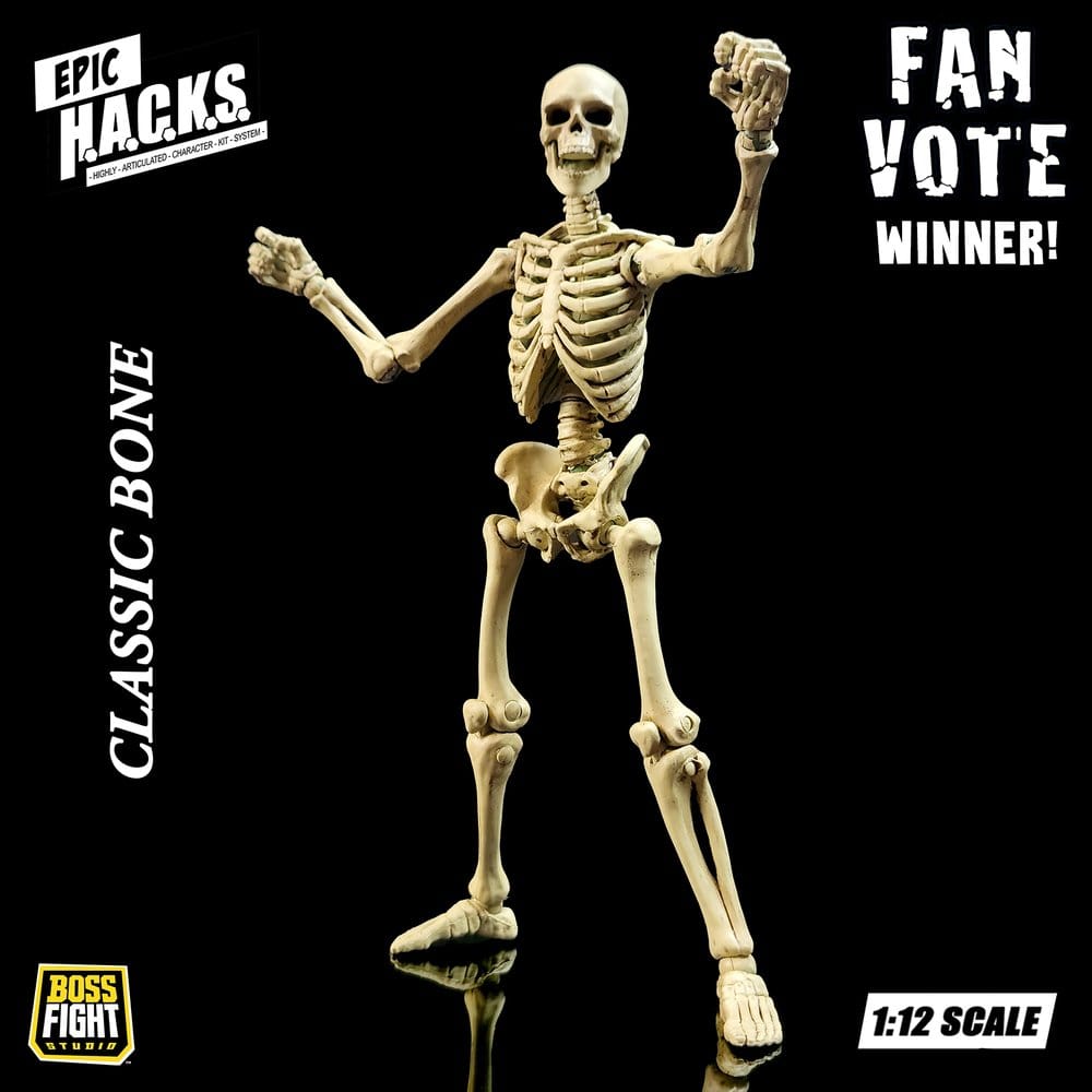 Epic H.A.C.K.S. Action Figure 1/12 Skeleton Blank Classic Bone