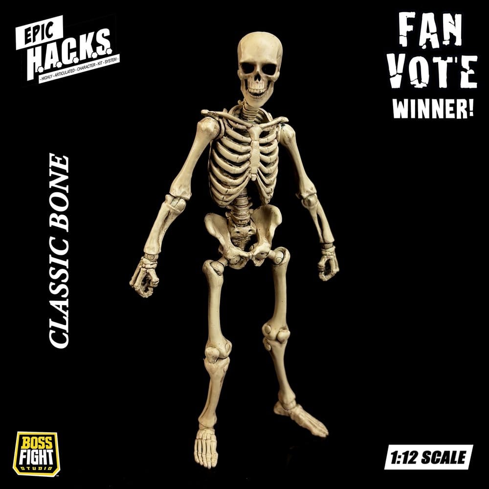Epic H.A.C.K.S. Action Figure 1/12 Skeleton Blank Classic Bone
