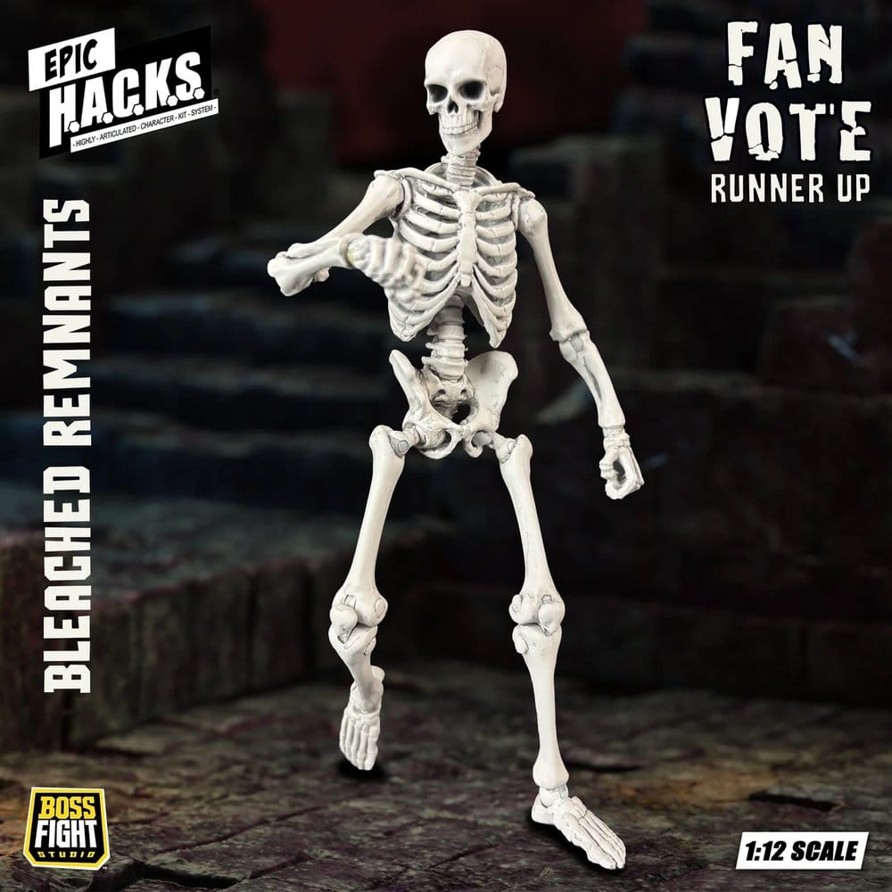 EPIC H.A.C.K.S. Action Figure 1/12 Skeleton Blank Bleached Remnants