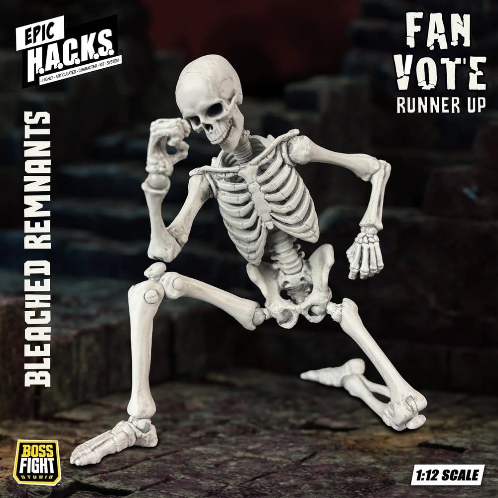 EPIC H.A.C.K.S. Action Figure 1/12 Skeleton Blank Bleached Remnants