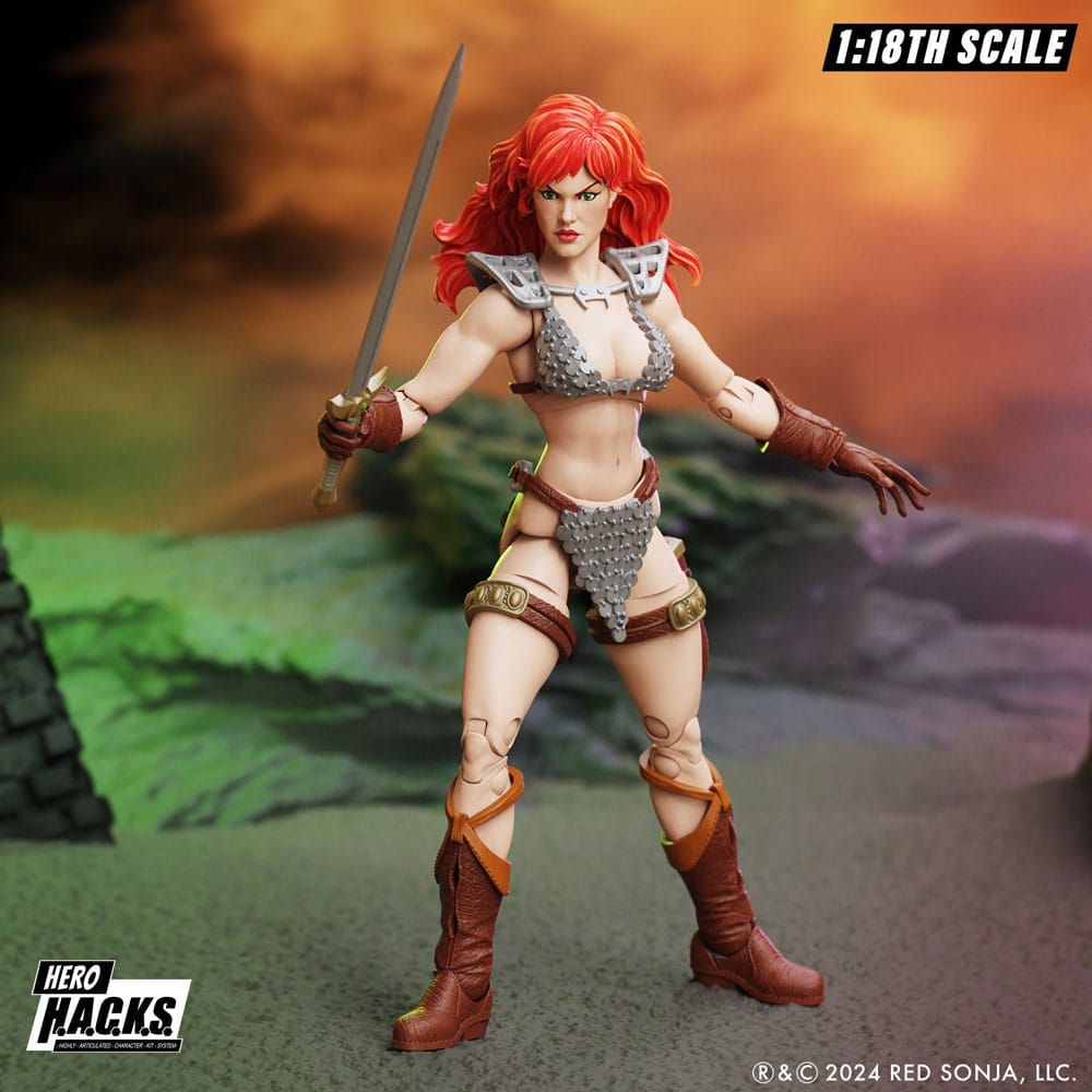 Flash Gordon Hero H.A.C.K.S. Red Sonja Action Figure