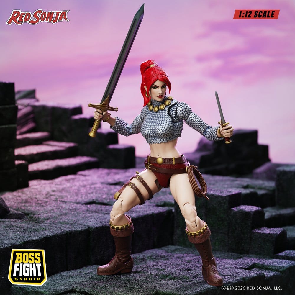 Red Sonja Epic H.A.C.K.S. Action Figure 1/12 Scale Immortal Red Sonja