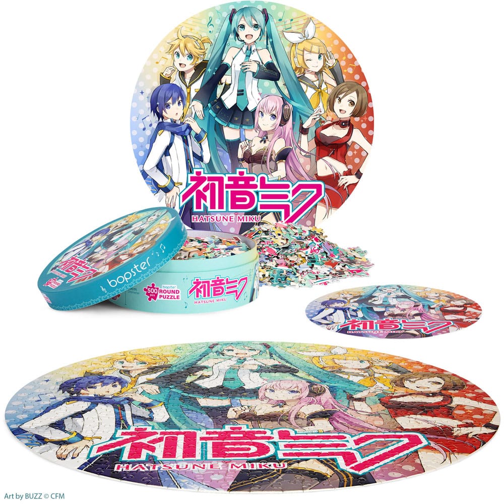 Hatsune Miku 500 Pieces Round Jigsaw Puzzle