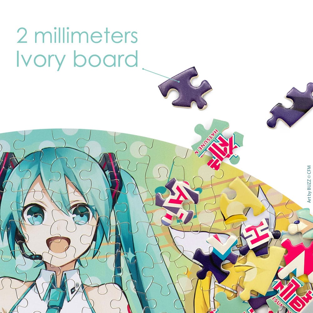Hatsune Miku 500 Pieces Round Jigsaw Puzzle