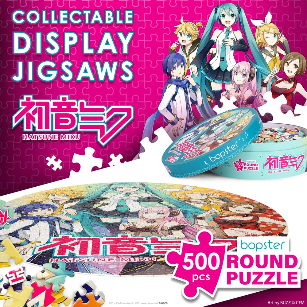 Hatsune Miku 500 Pieces Round Jigsaw Puzzle