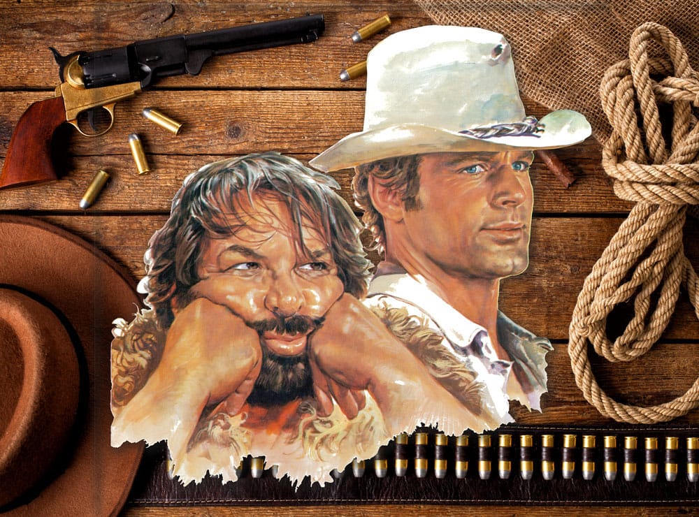 Bud Spencer & Terence Hill Bud & Terence 45 x 45 cm 3D Tin Sign