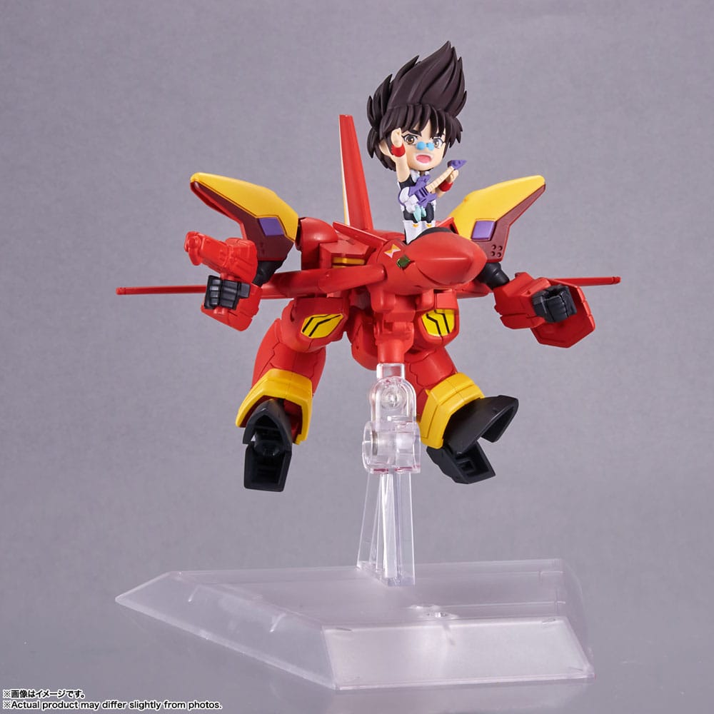 Macross 7 VF-19 Custom Fire Valkyrie with Basara Nekki 11 cm Tiny Session Vehicle mit Action Figure