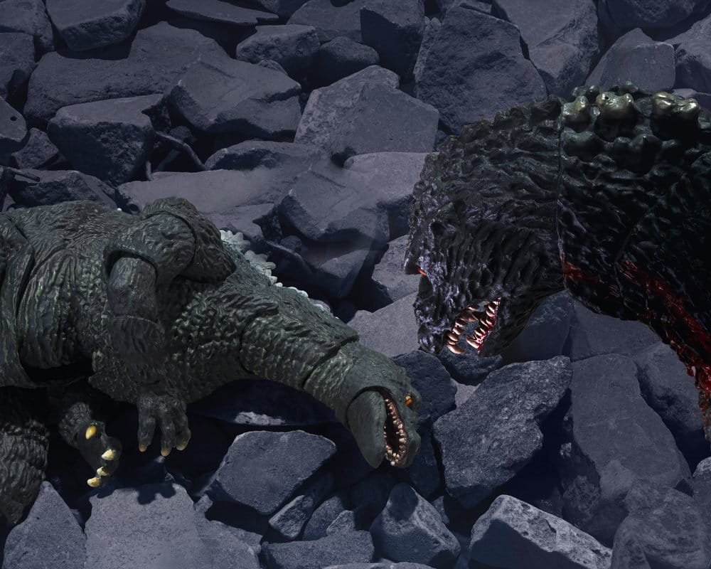 Godzilla vs. Destroyah S.H.MonsterArts Action Figure Godzilla Jr & Destoroyah Evolution Set