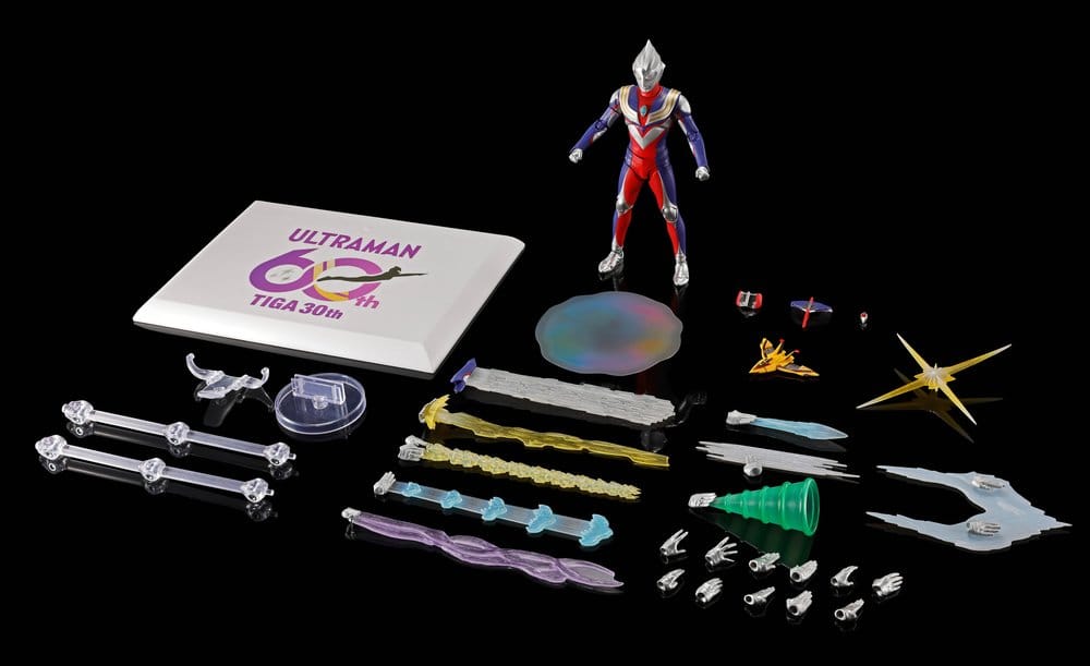 Ultraman Series S.H.Figuarts Shinkocchou Seihou Action Figure Ultraman Tiga Multi Type 30th Anniversary Edition 15 cm