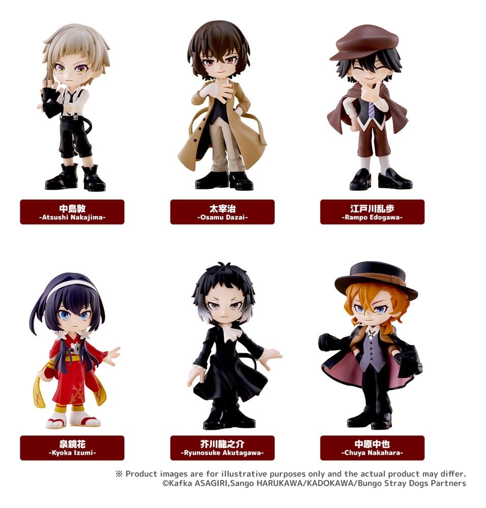Bungo Stray Dogs PalVerse Mini Figures Blind Box Display (6)