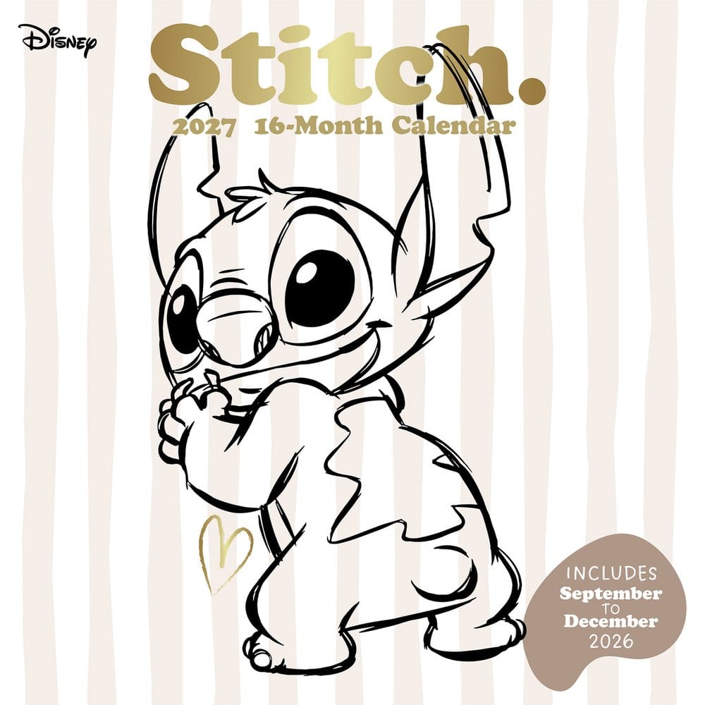 Stitch Calendar Life is Better with Stitch 2027 30 x 30 cm