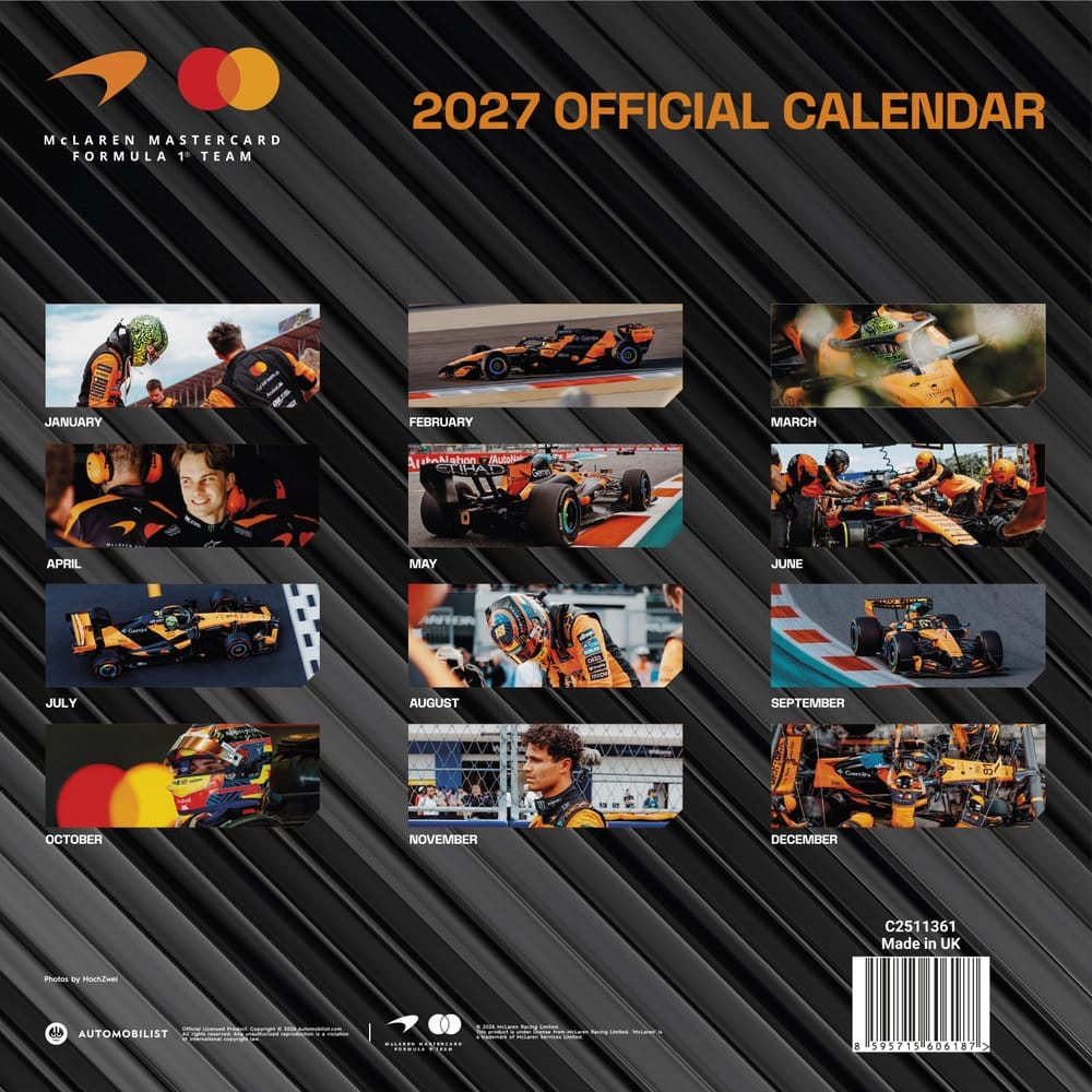 McLaren Calendar 2027 30 x 30 cm