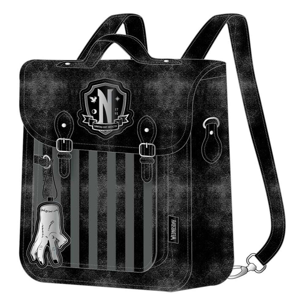 Wednesday Nevermore Faux Leather Backpack