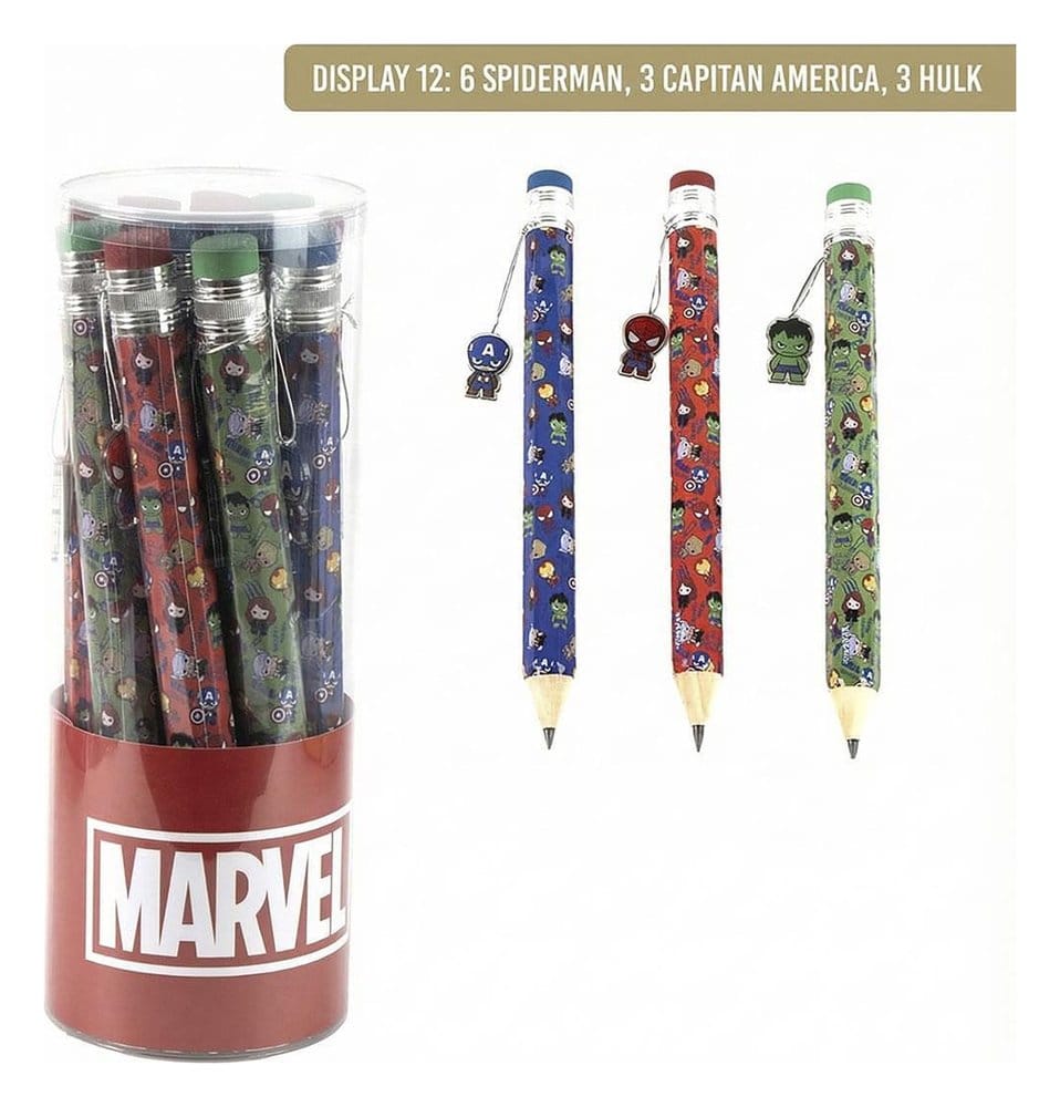 Marvel Large Pencils Display (12)