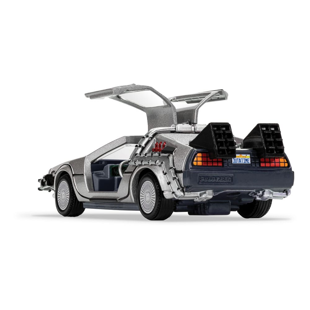 Back to the Future DeLorean and Doc Brown 1/36 Scale Diecast Model and Figure
