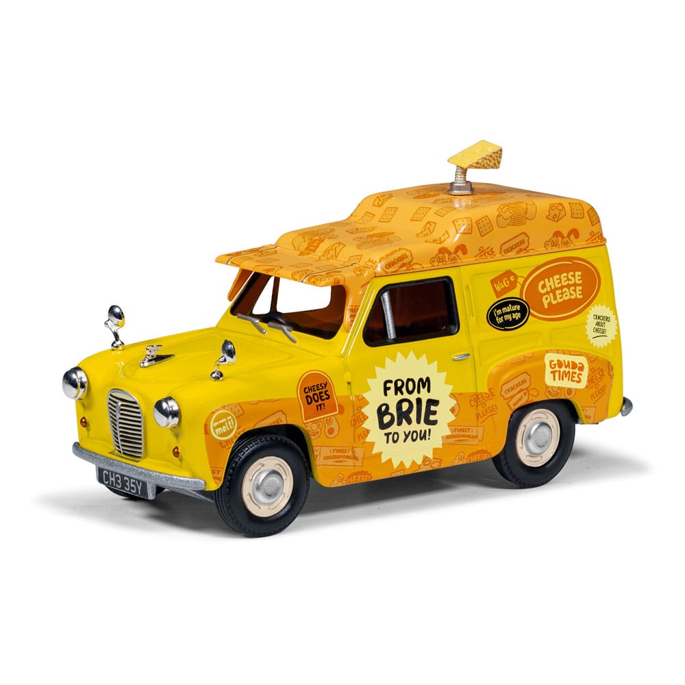 Wallace & Gromit Austin A35 Van-Cheese Please! Delivery Van 1/43 Scaled Diecast Model