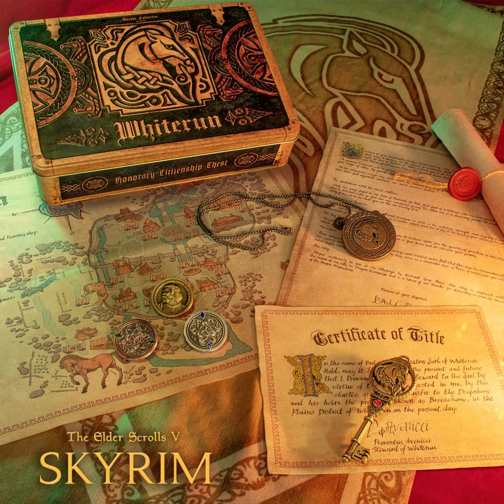 The Elder Scrolls V Skyrim Whiterun Honorary Citizen Chest Kit Gift Box
