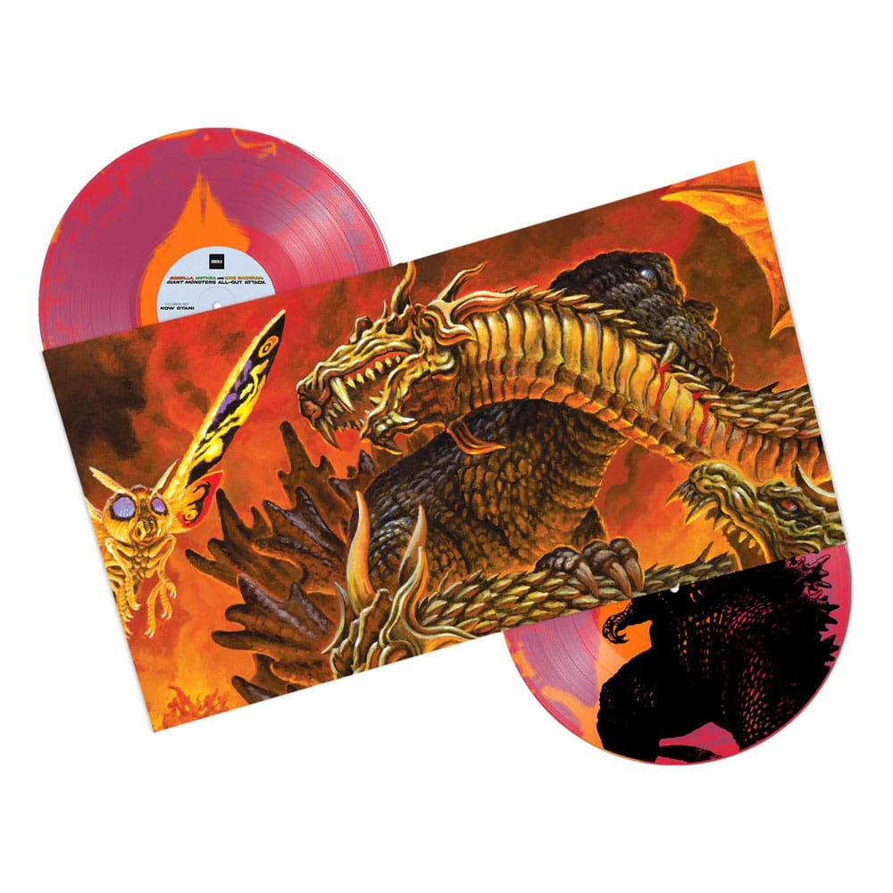Godzilla Original Motion Picture Soundtrack by Kow Otani Godzilla, Mothra, and King Ghidorah: Giant Monsters All-Out Attack Vinyl 2xLP