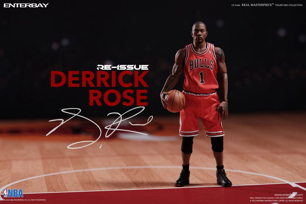 NBA Collection Derrick Rose Limited Retro Edition 30cm 1/6 Scale Real Masterpiece Action Figure