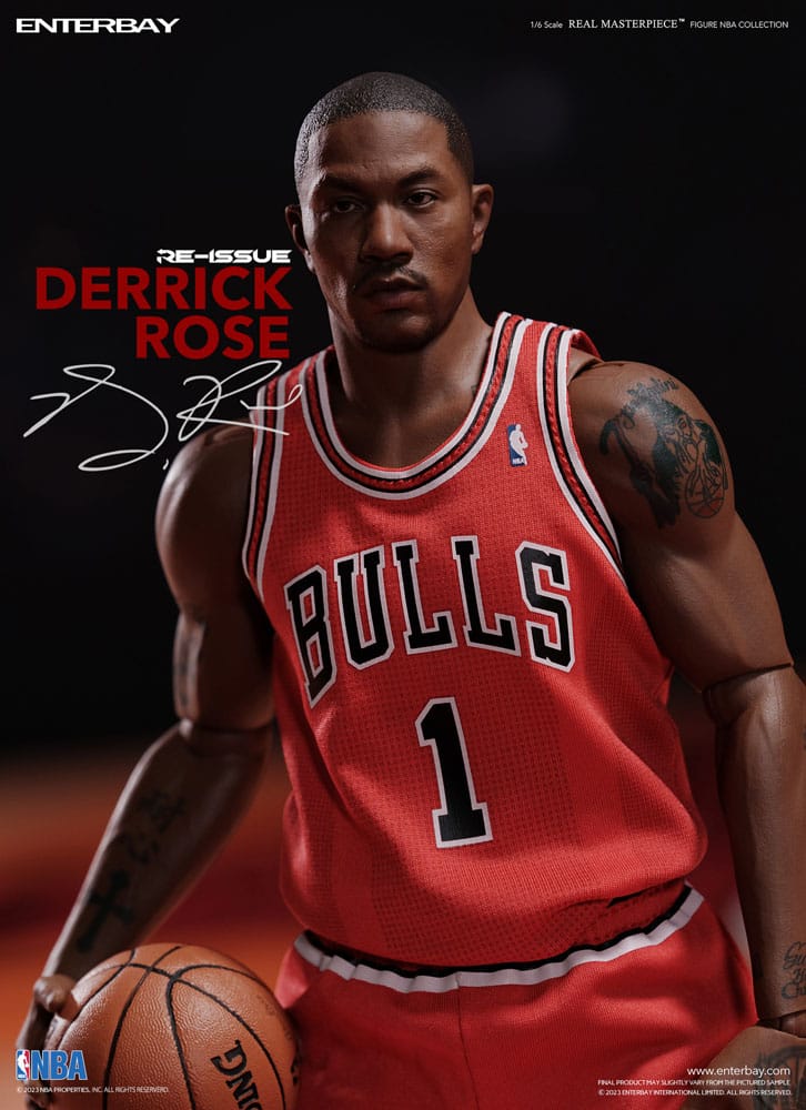 NBA Collection Derrick Rose Limited Retro Edition 30cm 1/6 Scale Real Masterpiece Action Figure