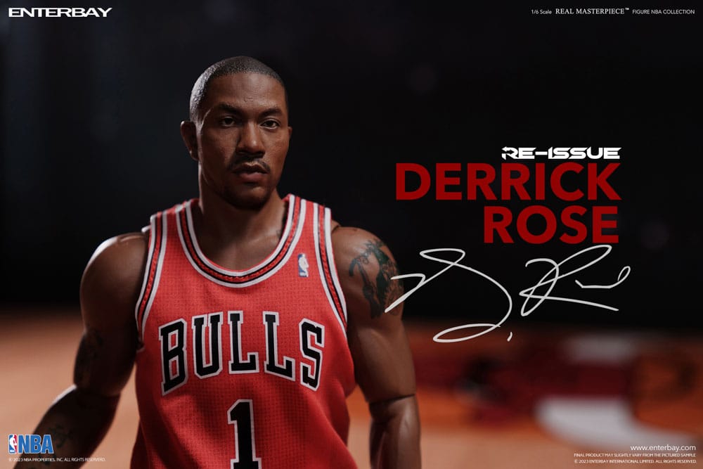 NBA Collection Derrick Rose Limited Retro Edition 30cm 1/6 Scale Real Masterpiece Action Figure
