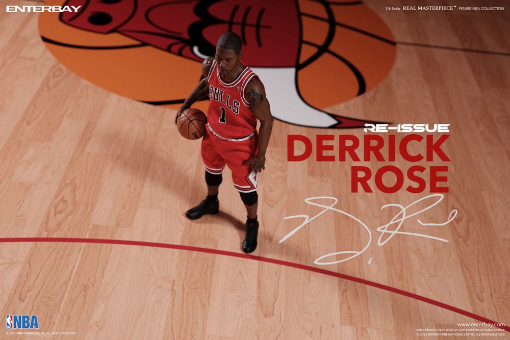 NBA Collection Derrick Rose Limited Retro Edition 30cm 1/6 Scale Real Masterpiece Action Figure
