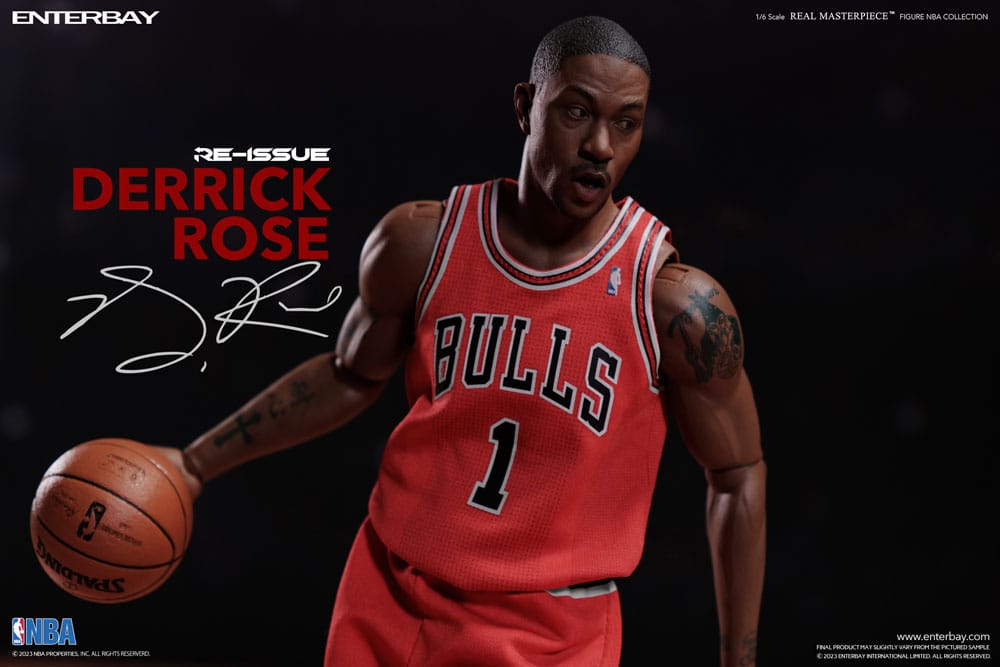 NBA Collection Derrick Rose Limited Retro Edition 30cm 1/6 Scale Real Masterpiece Action Figure