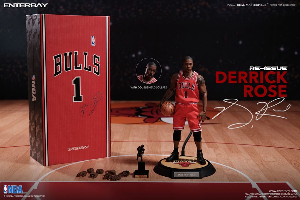 NBA Collection Derrick Rose Limited Retro Edition 30cm 1/6 Scale Real Masterpiece Action Figure