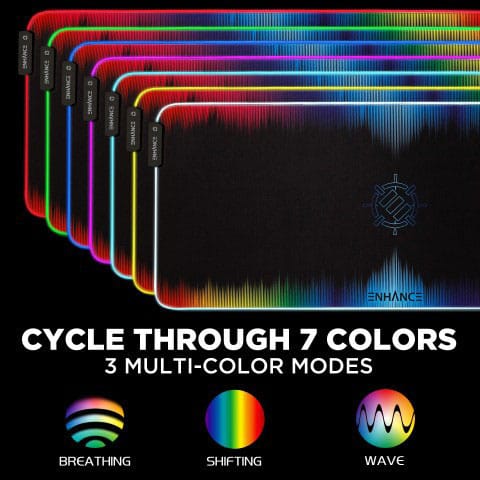 Enhance LED Multicolor Mouse Mat