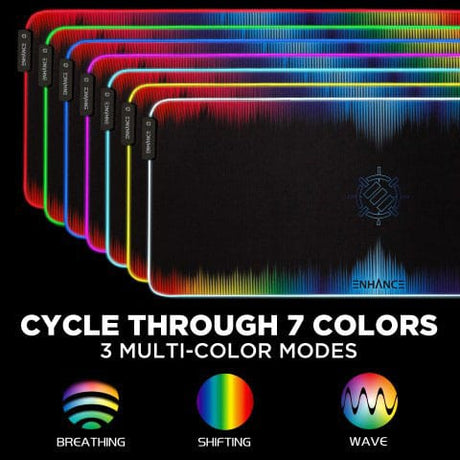 Enhance LED Multicolor Mouse Mat