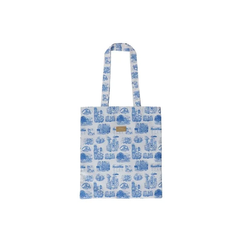 Whisper of the Heart Blue Nostalgia Tote Bag