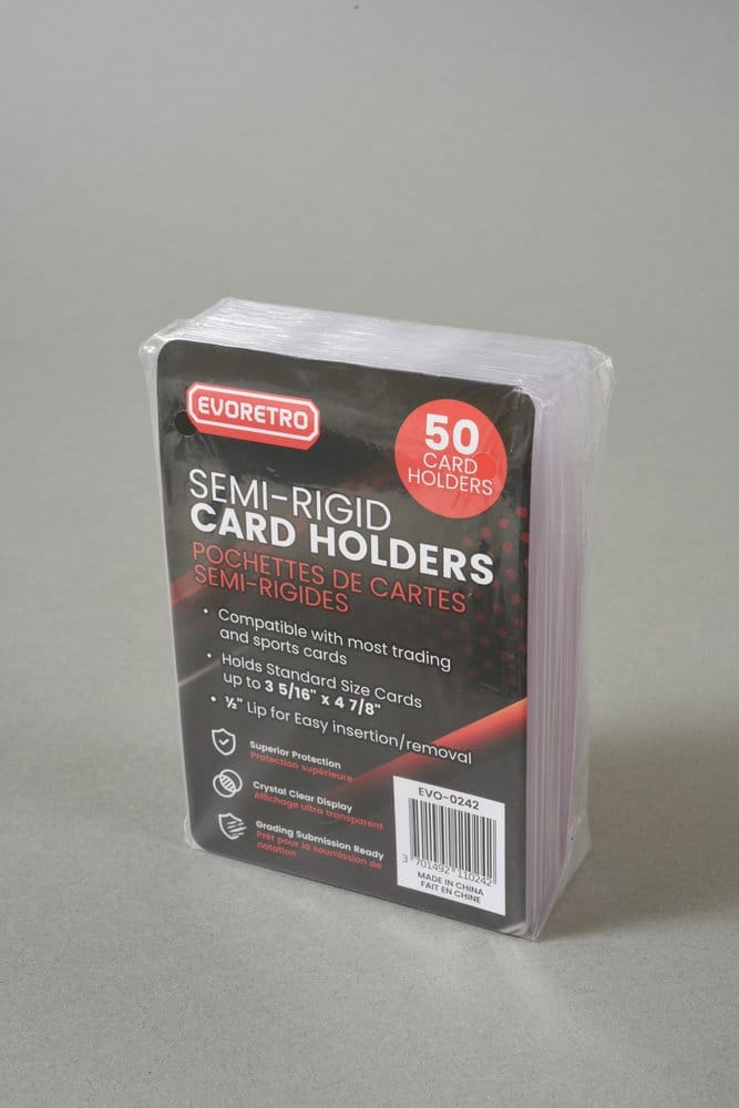 Evoretro Card Holders 200-Pack Semi-Rigid 8 x 12 cm