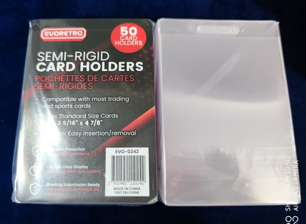 Evoretro Card Holders 200-Pack Semi-Rigid 8 x 12 cm
