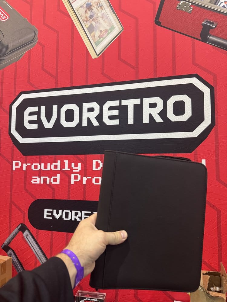 Evoretro Topload Cards Binder 2x2 160 Cards Black 24.4 x 19.1 cm