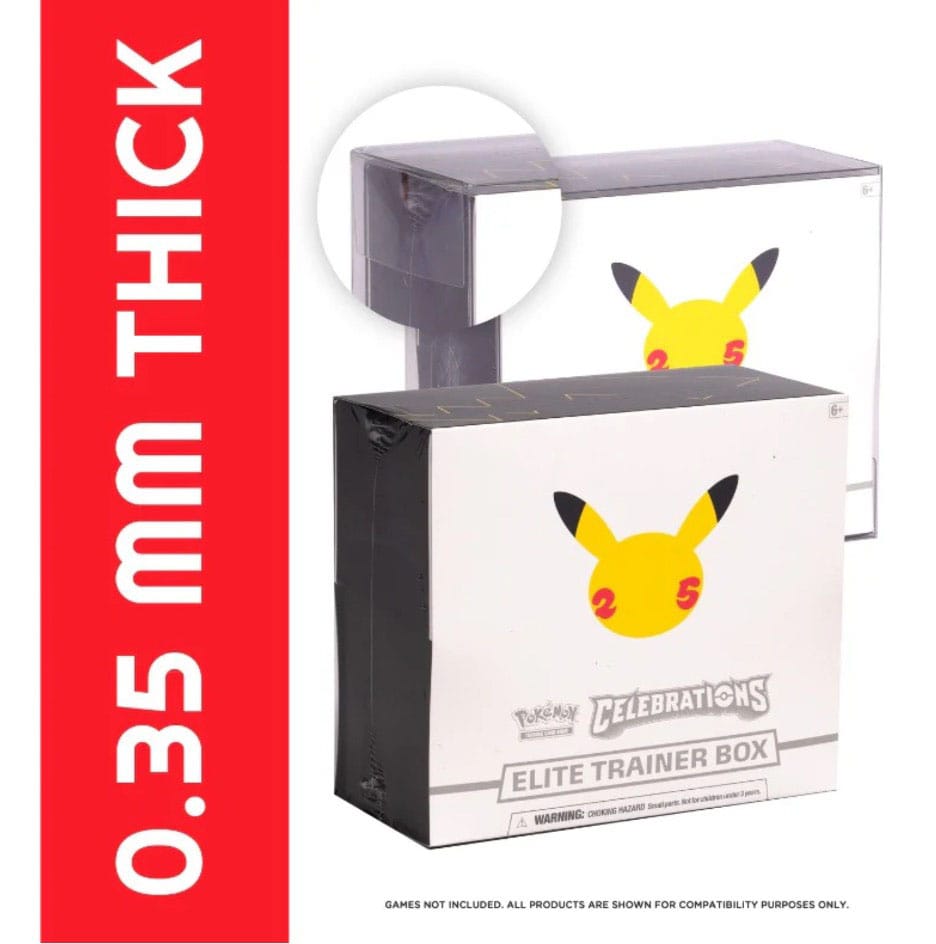 PET Protectors 5-Pack for Booster Boxes / Elite Trainer Boxes Ver. 2