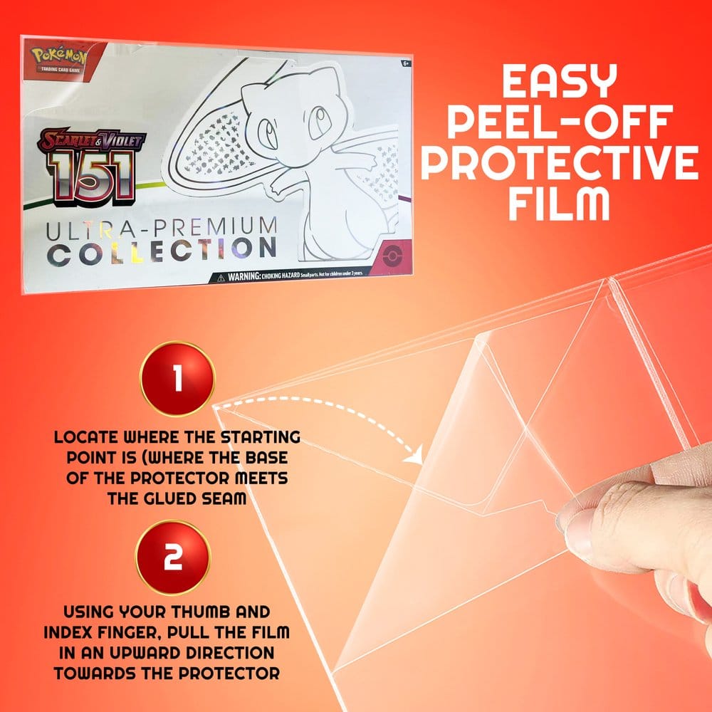 Evoretro PET Protectors 2-Pack for Pokémon 151 Scarlet & Violet Ultra Collection Box