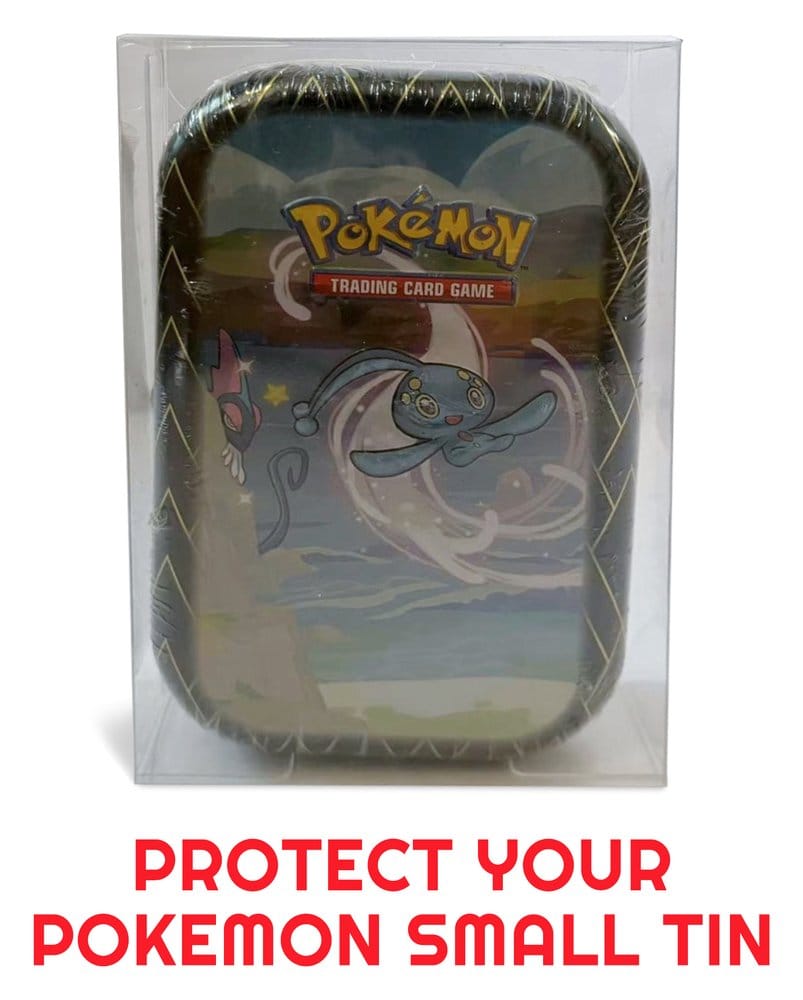 Evoretro PET Protectors 5-Pack for Pokémon Small Tins 8x3x13cm
