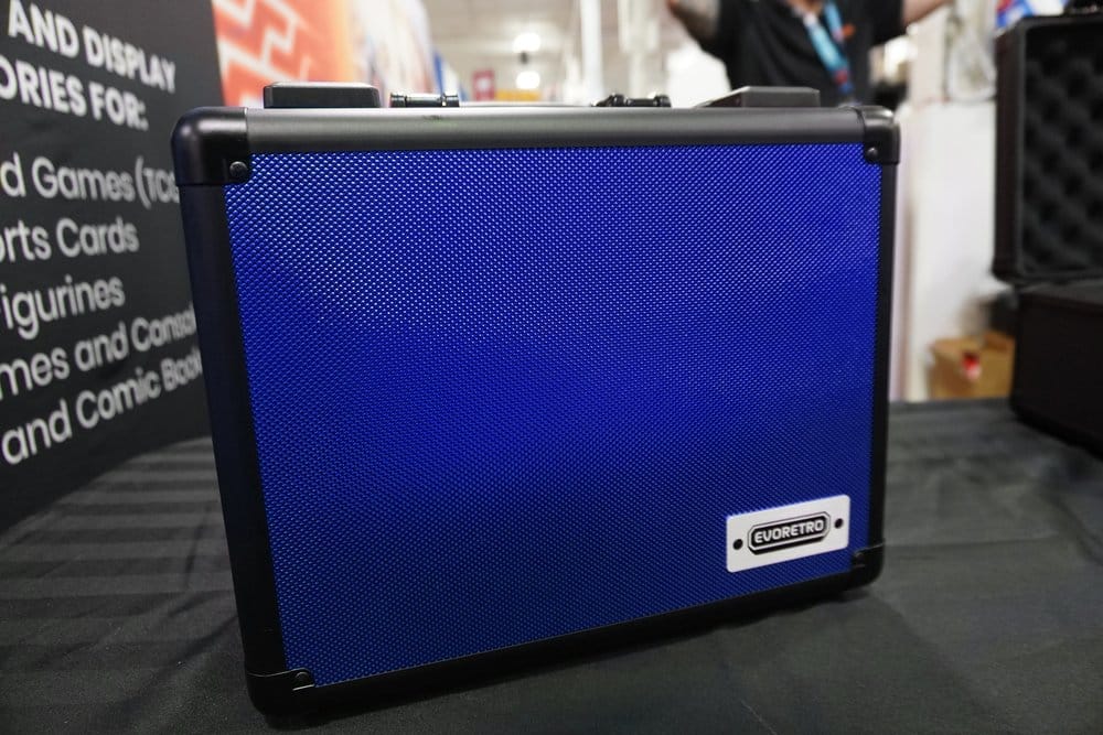 Evoretro Trading Card Storage Box for 90 Cards X Blue