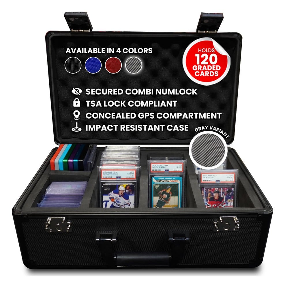 Evoretro Trading Card Storage Box for 120 Cards XL Gray