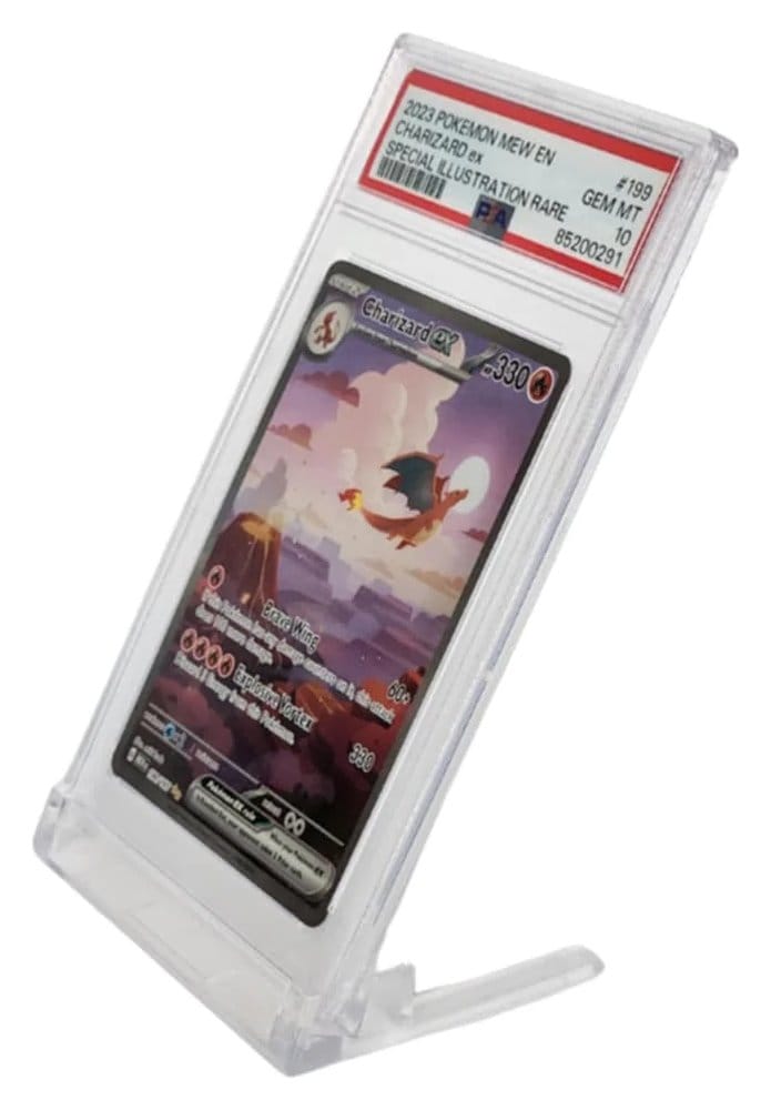 Evoretro Display Stands 5-Pack for Graded Cards Slabs Transparent