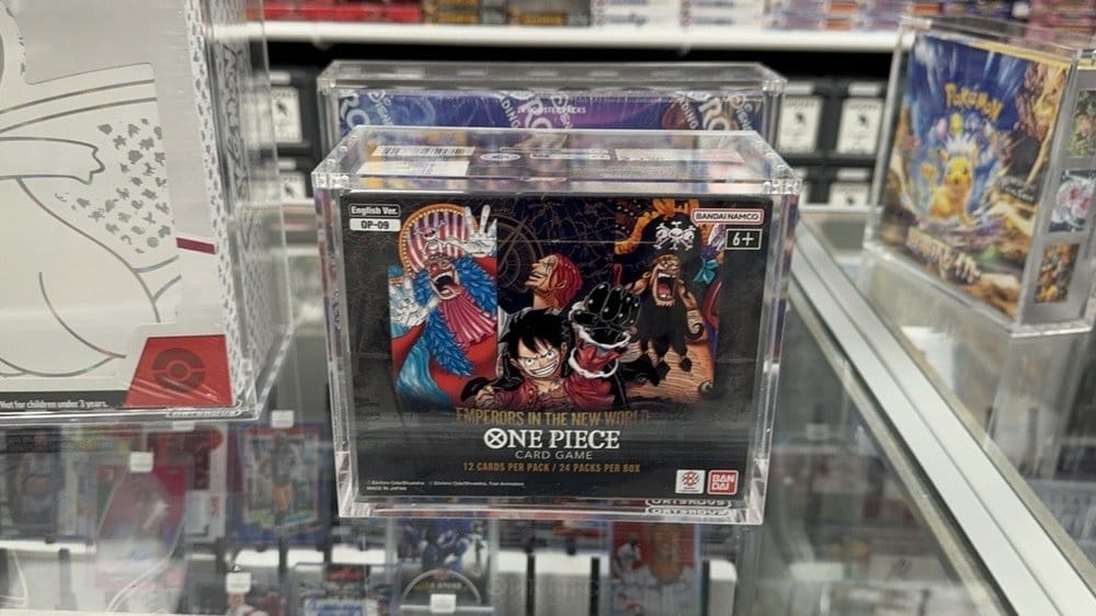 Evoretro Acrylic Display Case for Bandai One Piece TCG Booster Box (English)