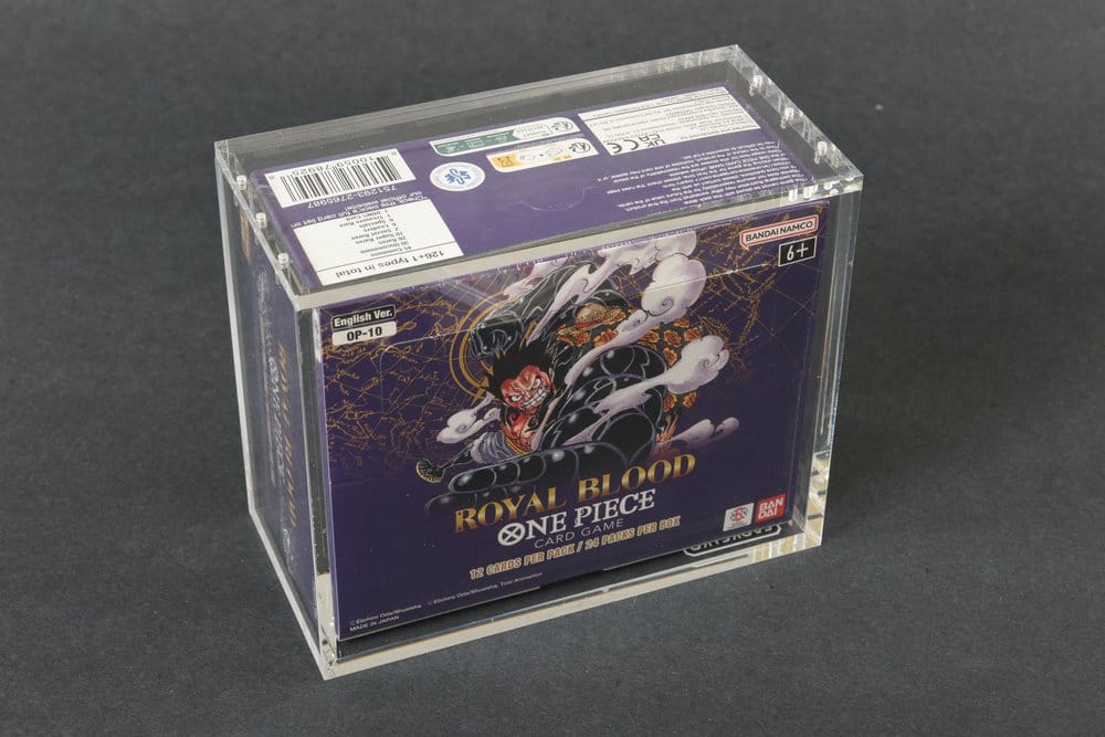 Evoretro Acrylic Display Case for Bandai One Piece TCG Booster Box (English)