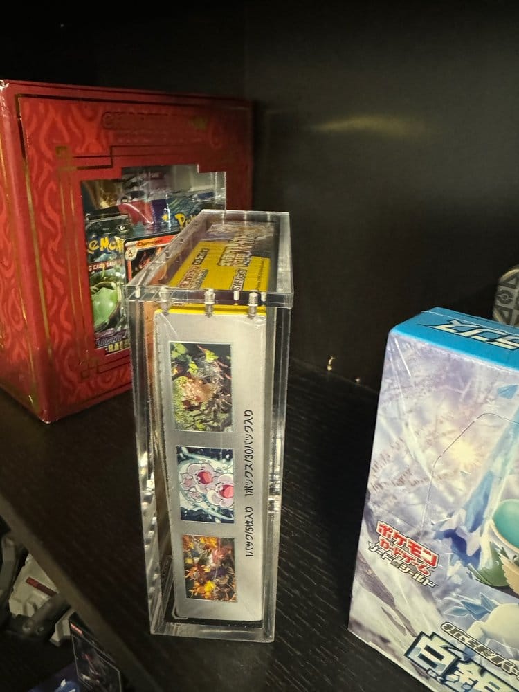 Evoretro Acrylic Display Case for Pokémon Large Japanese Booster Box